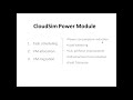 CloudSim Power Module Introduction