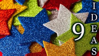 9 IDEAS ⭐️ Christmas Star ⭐️ Christmas Tree Ornaments 🎄 Christmas Decor With Star⭐️
