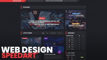 Website Design Speed Art - Esport Design #02