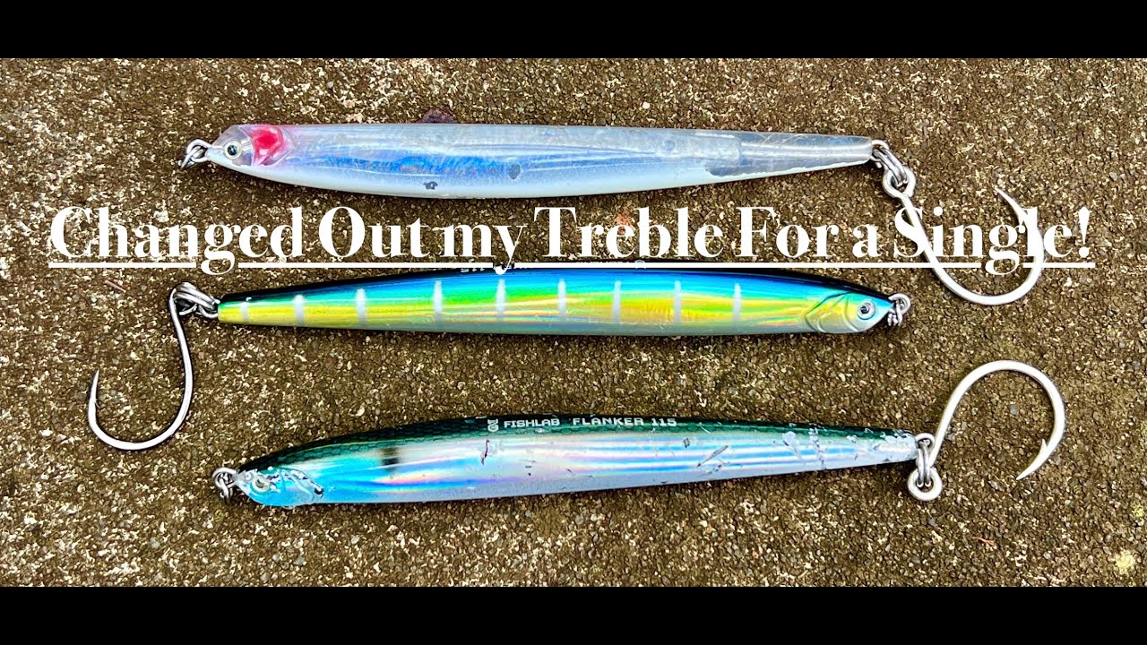 Changing Out My Flanker Treble Hook For a Single Inline! - YouTube