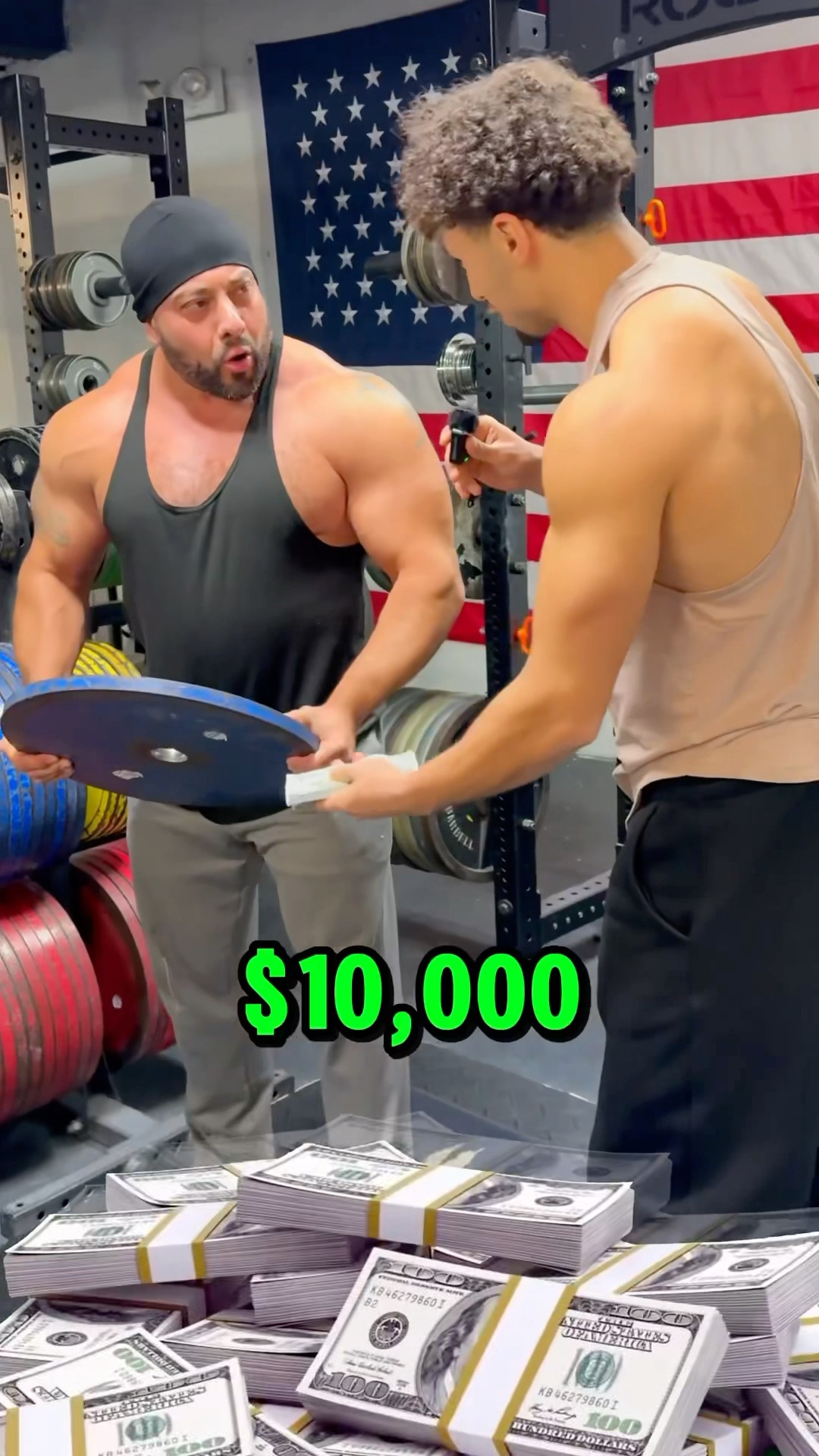 Can he lift more than me for $10,000??⁉️