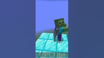 Can zombie fly? | Wandering Trader |#shorts #minecraft