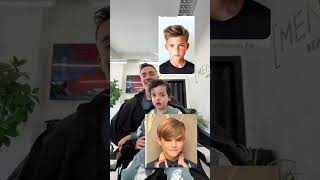 Father & Son barbers trip 💈💇 #stuartandfrancis #shorts