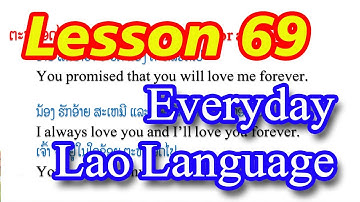 Ep120, Learn Lao Language, Lesson 69, Learn simple Lao, Everyday Lao  language, We learn languages