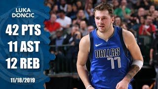 Lot Detail - 2019 Luka Doncic Game Used Dallas Mavericks Home Jersey From 42  Point Triple-Double Game on 11/18/19 - 2nd Player Younger Than 21 Years Old  To Record A 40-Point Triple-Double! (NBA/MeiGray)