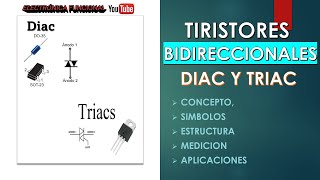 DIAC Y TRIAC: Explicados de forma simple y amena, clase completa