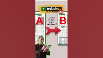 Excel VBA: Transferindo dados entre planilhas. (versão A) #Excel #VBA #ExcelVBA #MacroExcel