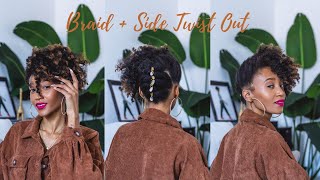 Braid Side Twist Out Style