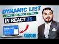 React Lists & Keys Explained | map() Method & Dynamic Data Rendering | React JS Course Urdu