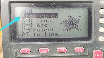 Topcon or Sokkia Total Station Area Calculation function
