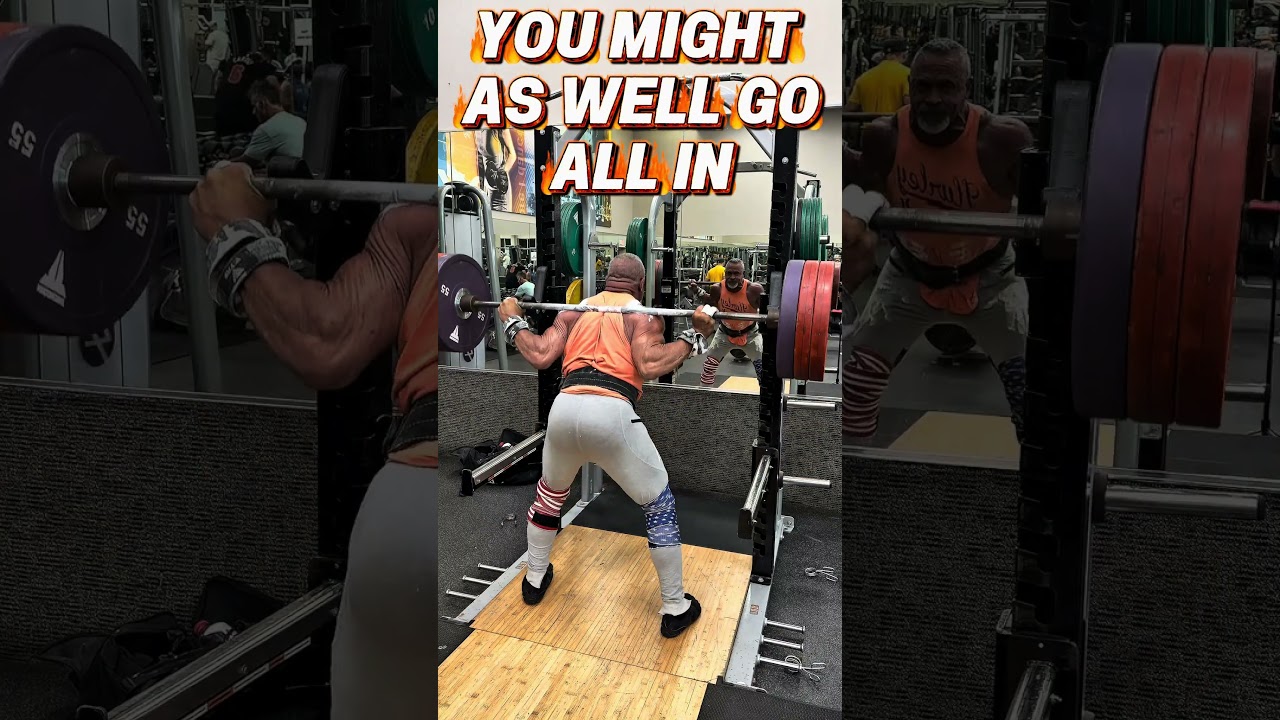 IF YOU’RE GONNA GET UNDER THE BIG WEIGHT, YOU MIGHT AS WELL GO ALL IN #SQUATS #motivation #workout