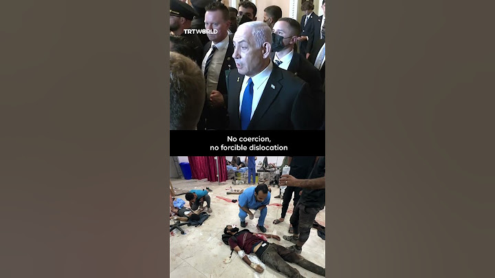 Netanyahu claims "no coercion, no forcible dislocation” for Palestinians