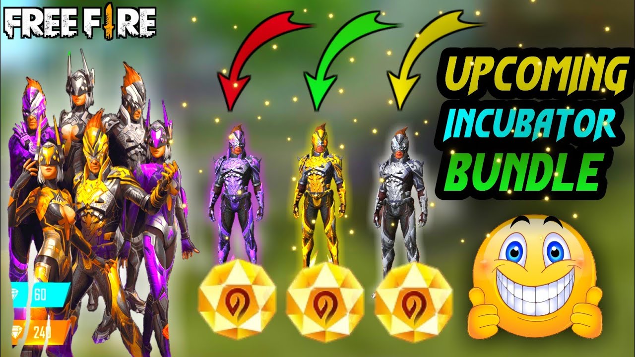 Upcoming New Incubator Royal Free Fire || New Incubator Bundle Free Fire || Garena Free Fire