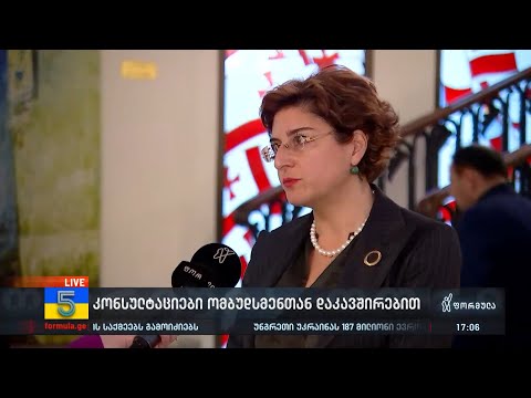 კონსულტაციების სახალხო დამცველის არჩევასთან დაკავშირებით