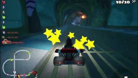 SuperTuxKart - Antediluvian Abyss, 20 laps, reverse