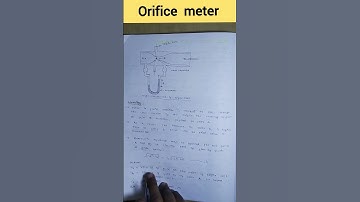 Orifice meter || orifice meter pharmaceutical engineering || orifice meter b pharmacy #orifice_meter