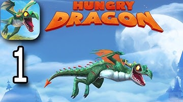 Hungry Dragon Gameplay Walkthrough Part 1 - Nibbler & Small Fry Dragon (iOS, Android)
