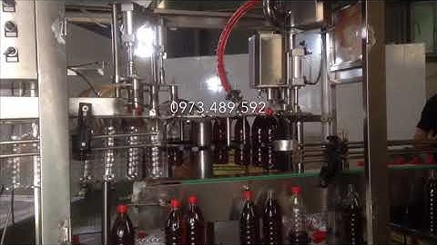 Máy chiết rót và đóng nắp nước mắm tự động