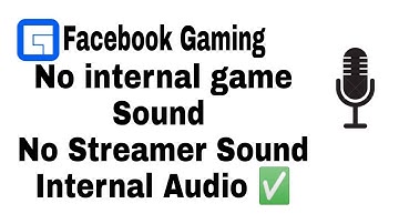 How To Solve NO Sound Problem in Facebook Gaming APP | Facebook Live Stream No Sound Soved