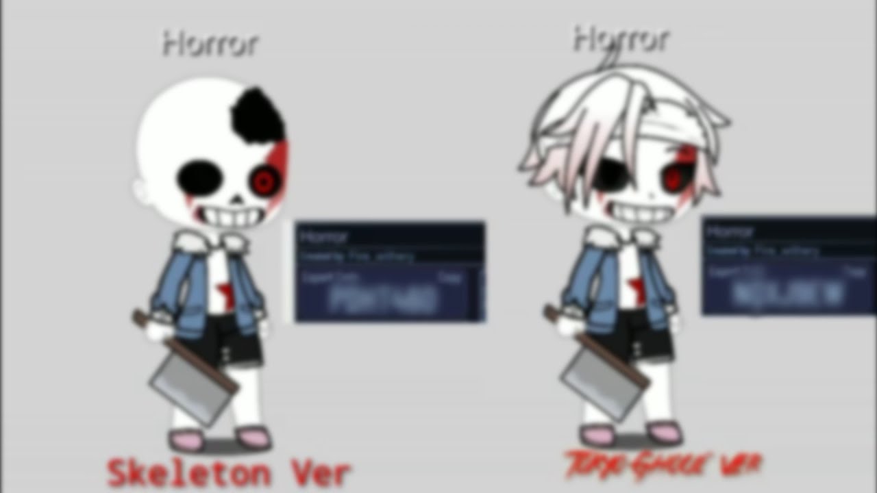 Making Killer and Horror sans in gacha Club 