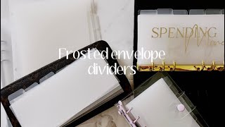  Frosted Dividers Luxe Designs Cash Envelopes