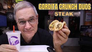 Taco Bell NEW Steak Gordita Crunch Duos Review $5.49 340 Cal 🌡️⚖️ Joe Is Hungry