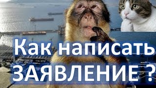 Как написать заявление Как написать заявление