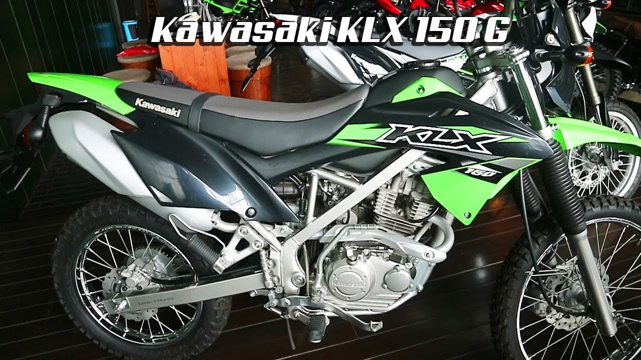 Kawasaki KLX 150 G Motor Trail Warna Green Black YouTube