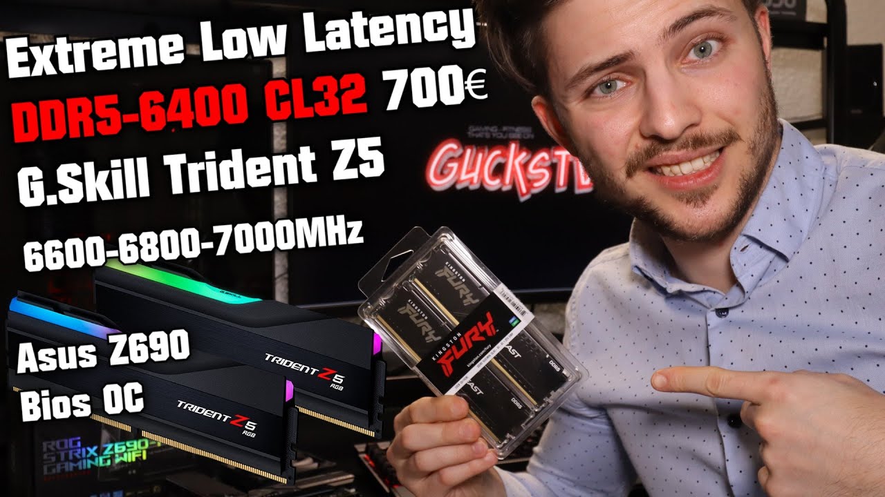 Extreme Low Latency 😱 DDR5-6400 CL32 für 700€ G.Skill Trident Z5 6600-6800-7000MHz Asus Z690 Bios OC