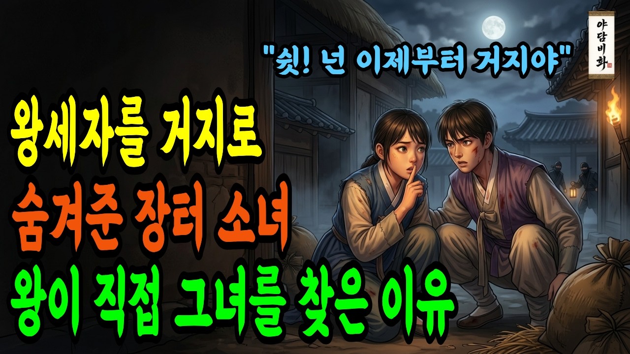 왕세자를 거지로 숨겨준 장터 소녀, 왕이 직접 그녀를 찾은 이유 |민화|설화|옛이야기|조선드라마|