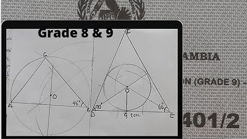Construction of perpendiculars and bisectors on a triangle.