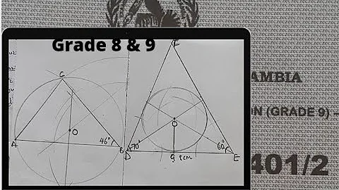 Construction of perpendiculars and bisectors on a triangle.