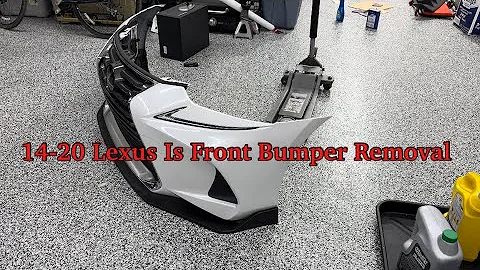 How To Remove Front Bumper Off Of 2014-2020  Lexus Is