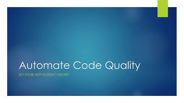 Automate Code Quality Course: 01.1 Course Introduction