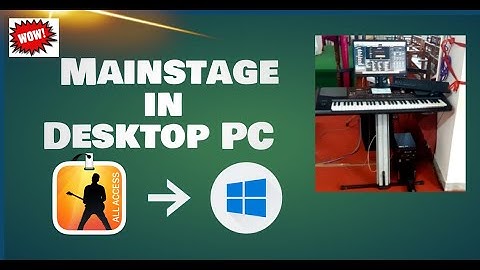 Mainstage in windows PC core2duo /i3/ i5 with 2 GB Graphic card