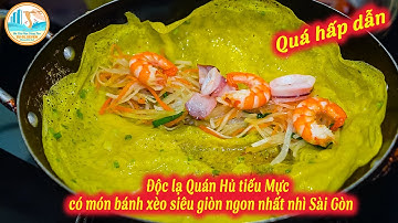 Độc lạ Quán Hủ tiếu Mực có món bánh xèo siêu giòn ngon nhất nhì Sài Gòn