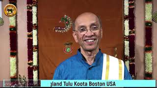 Speech by Dr. Sudhakara Rao - President New England Tulu Koota Boston USA in vParba 2020.