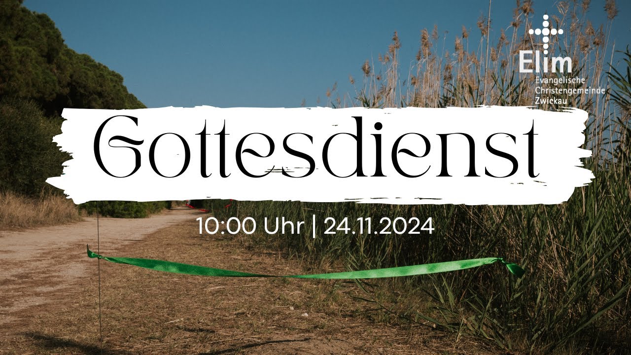 Gottesdienst 24.11.2024 Thema: 𝐈𝐜𝐡 𝐡𝐚𝐛𝐞 𝐝𝐞𝐧 𝐋𝐚𝐮𝐟 𝐯𝐨𝐥𝐥𝐞𝐧𝐝𝐞𝐭 - YouTube