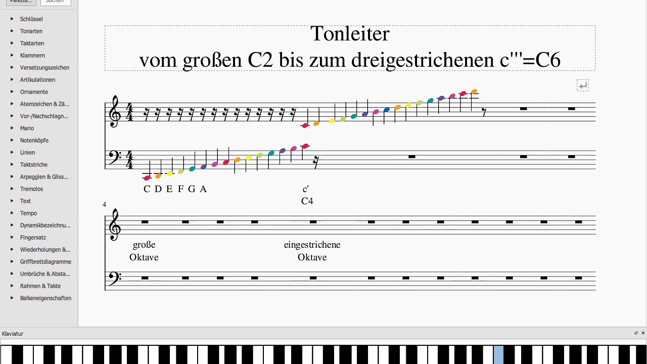 Tonleiter C2 Bis C6 Youtube