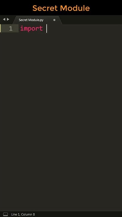 Secret Module in Python Language 😯 #shorts - YouTube