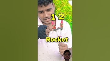 Rocket and steel blade #experiment #science #youtubeshorts #viralvideos #shorts #diwali #crackers
