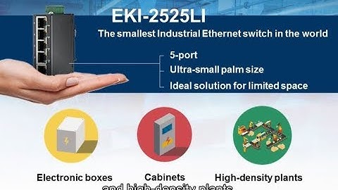[Product] Ultra Small Ethernet Switch: EKI-2525LI, Intelligent Connectivity, Advantech (EN)