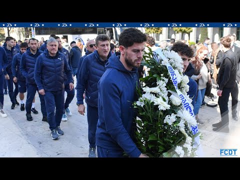 დინამოელებმა 9 აპრილის მემორიალი მოინახულეს და სიმბოლურად გვირგვინით შეამკეს 🎗