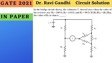GATE 2021 IN Circuit & Network Solution | Dr. Ravi Gandhi | Control Circuits Pathshala