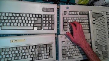 IBM Keyboard Sound Comparison - Model F (AT & XT) and Model M (standard, M13, SSK