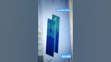 I-beam equivalent stress #ansys #analysis #cadcammodeling #design #mechanical