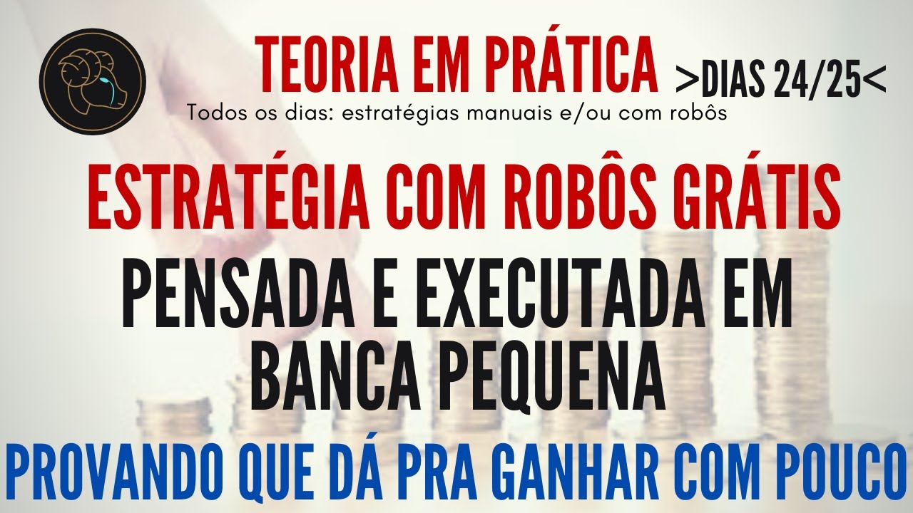 Opções Binárias: ESTRATÉGIA COM BOTS FREE PARA BANCA BAIXA