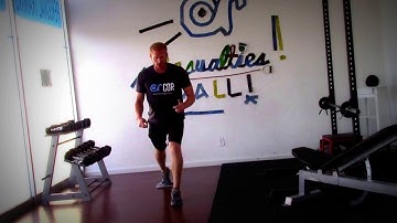 Towel Reverse Lunge with Lateral Lunge