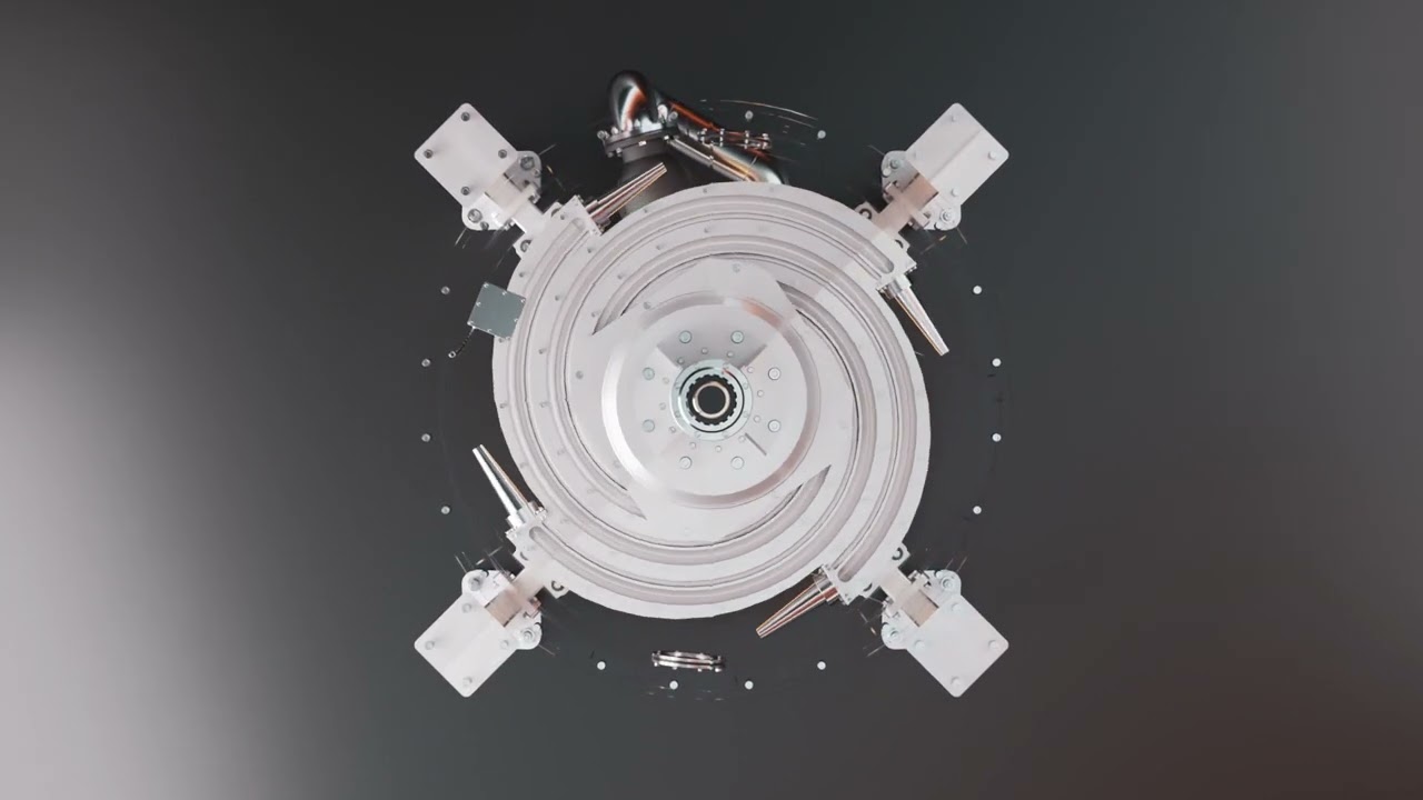 Small and efficient external heat engine