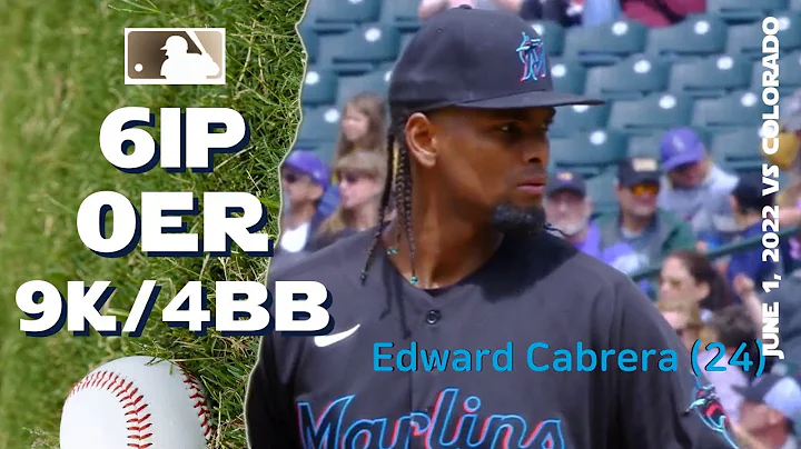 Edward Cabrera (24) | June 1, 2022 | MLB highlights